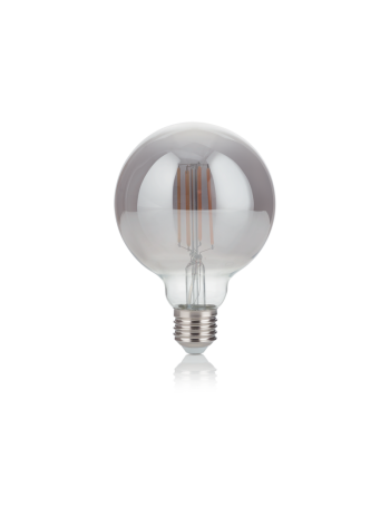 IDEAL LUX: Globo d95 lampadina E27 led 4w vetro fume vintage luce calda in offerta