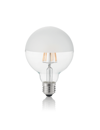 IDEAL LUX: Globo d95 lampadina E27 led 8w vetro satinato luce calda in offerta