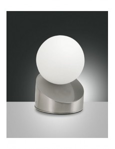 FABAS LUCE: Gravity lumetto led nichel e vetro bianco in offerta