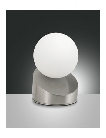 FABAS LUCE: Gravity lumetto led nichel e vetro bianco in offerta