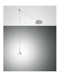 FABAS LUCE: Isabella sospensione led 8w dimmerabile alluminio con decentramento in offerta