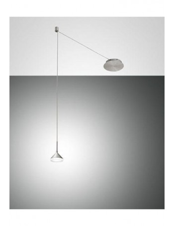 FABAS LUCE: Isabella sospensione led 8w dimmerabile alluminio con decentramento in offerta