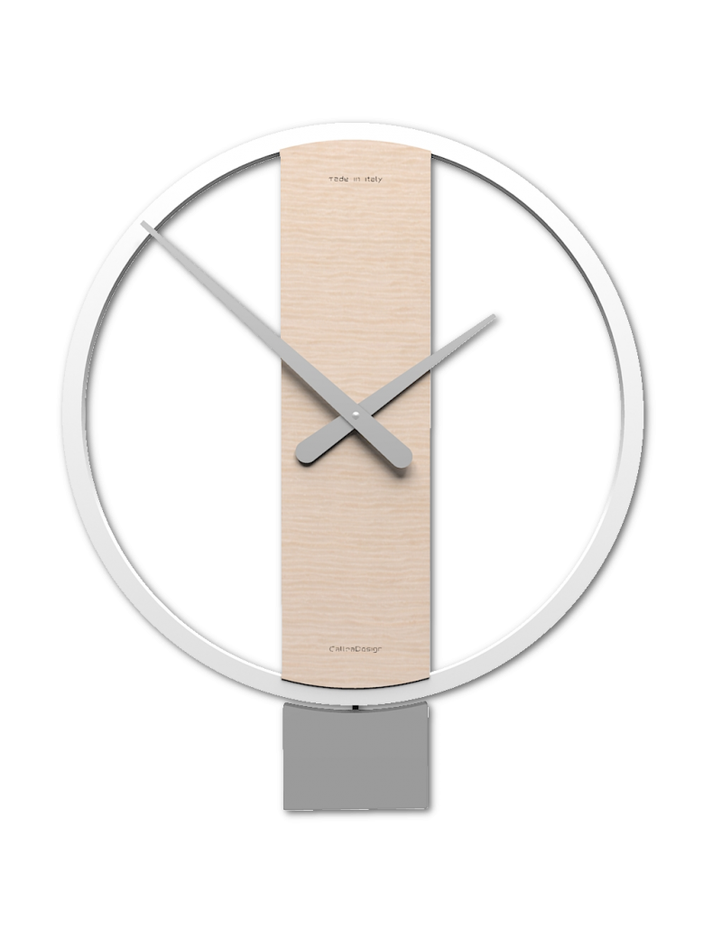 CalleaDesign Kurt orologio a pendolo parete moderno legno rovere decape