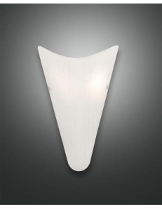 FABAS LUCE: Fly applique in vetro forma cono bianco in offerta