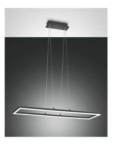 FABAS LUCE: Bard sospensione LED 52w rettangolare antracite luminosissima in offerta