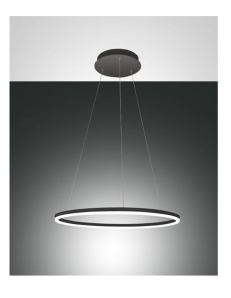 FABAS LUCE: Giotto sospensione LED anello dimmerabile nero 36w in offerta