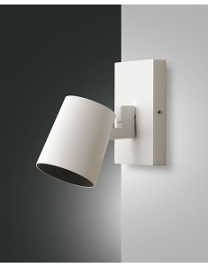 FABAS LUCE: Modo Spot metallo bianco diffusore cilindro in offerta