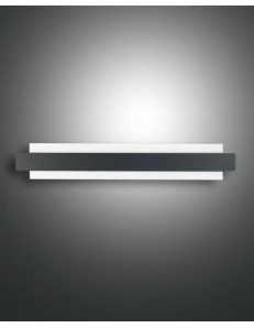 FABAS LUCE: Regolo applique rettangolare vetro con metallo nero led 21 watt in offerta