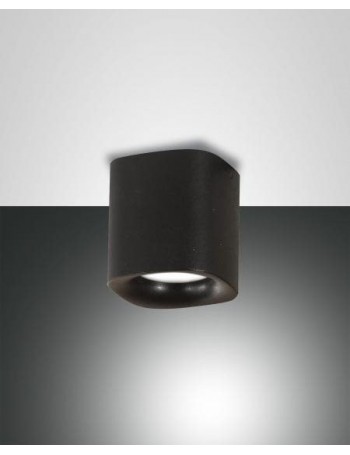 FABAS LUCE: Smooth Spot alluminio nero singolo in offerta