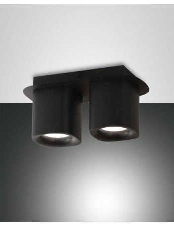 FABAS LUCE: Smooth Spot alluminio nero doppio in offerta