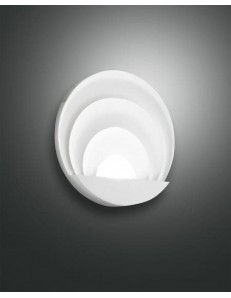 FABAS LUCE: Sunrise applique rotonda Ø26 alluminio led dimmerabile 29 watt bianco in offerta