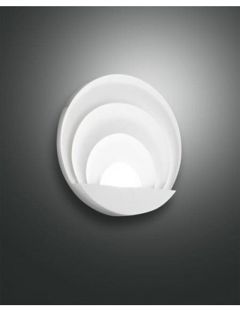 FABAS LUCE: Sunrise applique rotonda Ø26 alluminio led dimmerabile 29 watt bianco in offerta