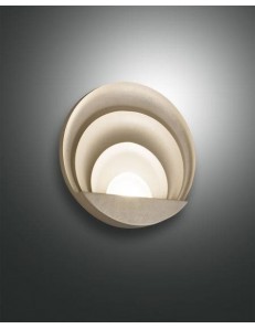 FABAS LUCE: Sunrise applique rotonda Ø26 alluminio led dimmerabile 29 watt oro opaco in offerta