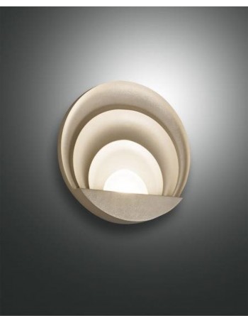 FABAS LUCE: Sunrise applique rotonda Ø26 alluminio led dimmerabile 29 watt oro opaco in offerta