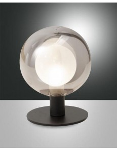 FABAS LUCE: Teramo lampada Tavolo vetro borosilicato fume Ø12 led in offerta