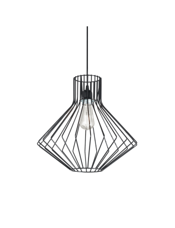 IDEAL LUX: Ampolla-4 sp1 lampadario metallo minimal nero in offerta