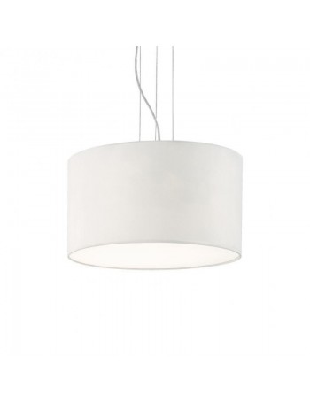 IDEAL LUX: Wheel sp5 sospensione moderna ø56,5 bianco paralume tessuto in offerta