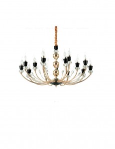 IDEAL LUX: Vanity SP15 Lampadario 15 luci oro e nero in offerta