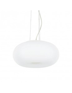 IDEAL LUX: Ulisse sl3 sospensione moderna vetro bianco rotonda ø42 in offerta