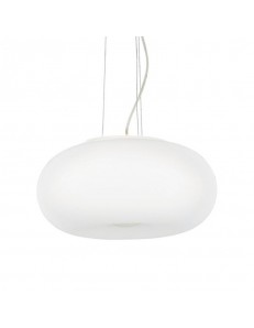 IDEAL LUX: Ulisse sp3 sospensione moderna vetro bianco rotonda ø52 in offerta