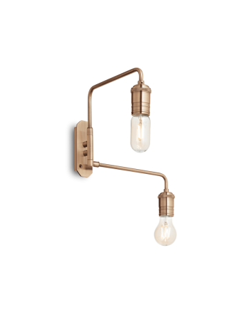 IDEAL LUX: Triumph ap2 applique 2 luci stile rustico ottone in offerta