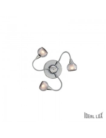 IDEAL LUX: Tender pl3 plafoniera 3 luci bracci flessibili trasparente in offerta