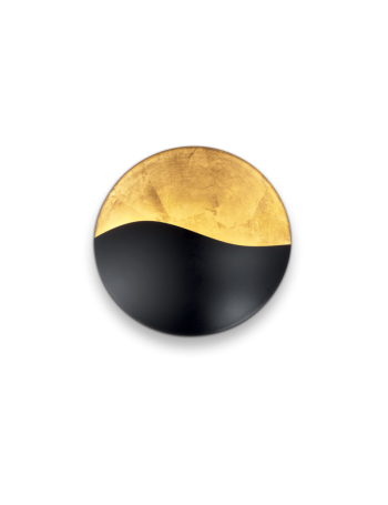 IDEAL LUX: Sunrise ap4 applique moderno ø35 nero e oro rotonda in offerta