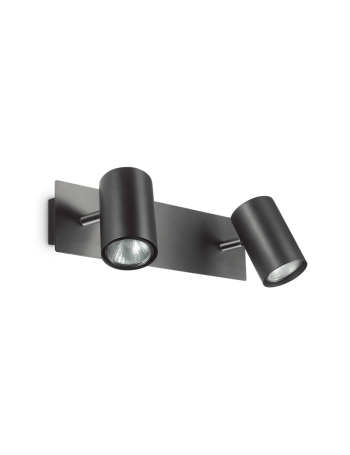 IDEAL LUX: Spot ap2 applique 2 luci moderno nero in offerta