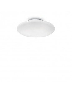 IDEAL LUX: SMARTIES Plafoniera moderna bianco PL1 Ø33 rotonda in offerta