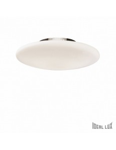 IDEAL LUX: Smarties Plafoniera moderna bianco PL3 Ø60 vetro in offerta
