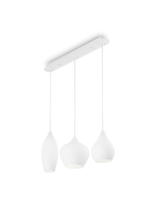 IDEAL LUX: Soft SP3 Sospensione moderna 3 luci vetro bianco in offerta