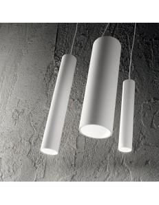 IDEAL LUX: Tube sp1 small sospensione cilindro led bianco cucina in offerta 2