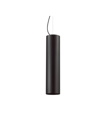 IDEAL LUX: Tube sp1 big Ø 9 sospensione cilindro led nero cucina soggiorno in offerta