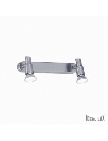 IDEAL LUX: Slem AP2 Applique moderno con 2 spot nickel in offerta