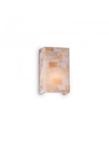 IDEAL LUX: Scacchi AP1 Applique in vetro ambra 15x25 cm in offerta