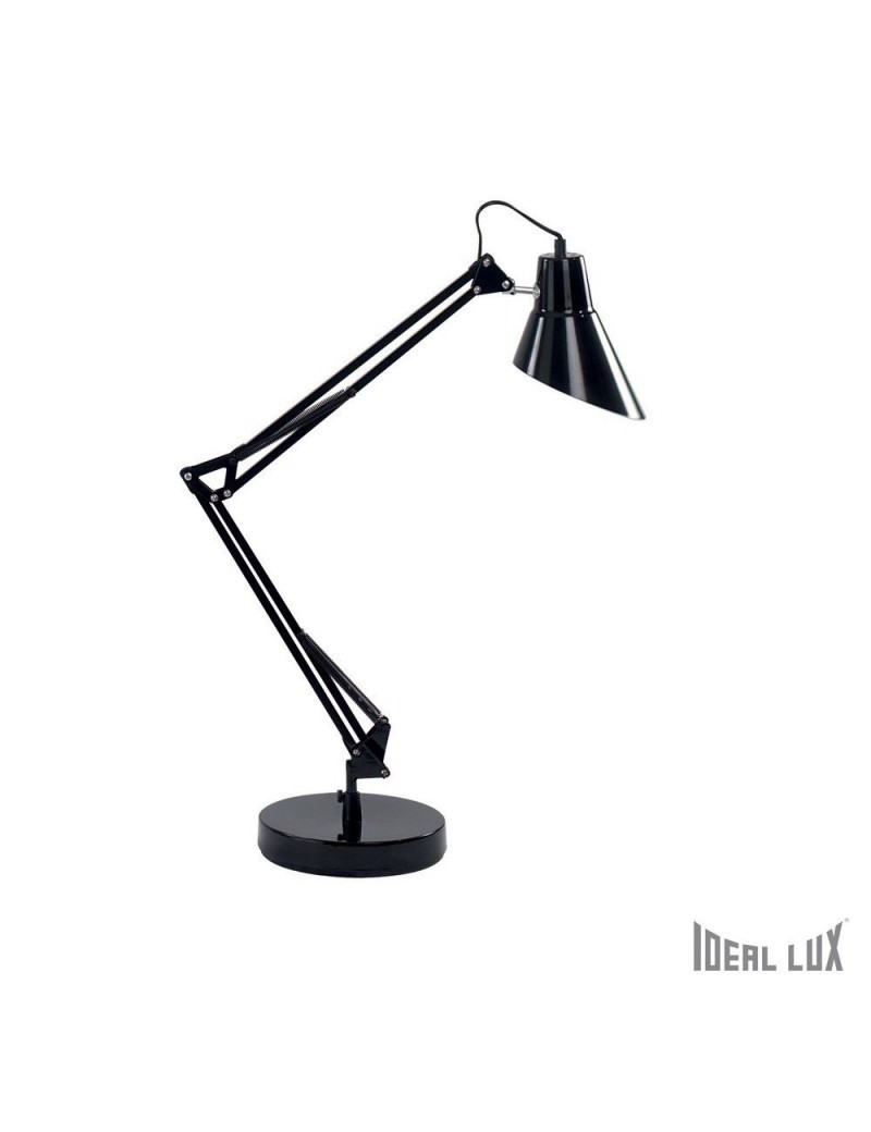 Lampada da studio moderna nera a 1 luce snodabile collezione DL0576