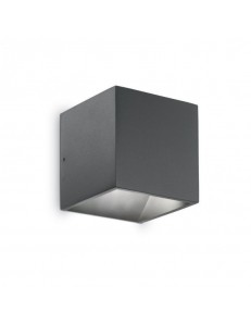 IDEAL LUX: Rubik AP1 Applique cubo Led da esterno antracite IP44 in offerta