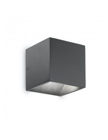 IDEAL LUX: Rubik AP1 Applique cubo Led da esterno antracite IP44 in offerta