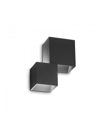 IDEAL LUX: Rubik AP2 Applique Led da esterno 2 luci nero IP44 in offerta