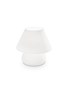 IDEAL LUX: Prato tl1 lumetto in vetro bianco big in offerta 2