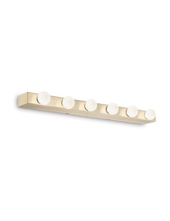 IDEAL LUX: Prive' ap6 applique da specchio 6 luci ottone in offerta