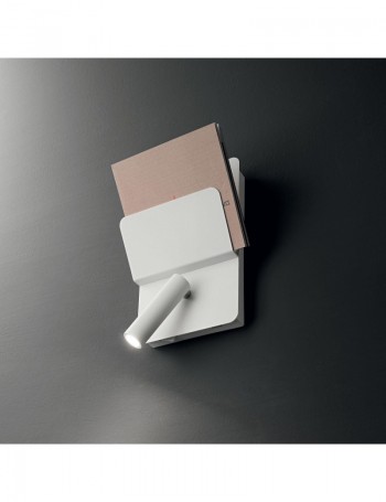 IDEAL LUX: Read ap1 applique led orientabile bianco con presa usb in offerta