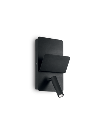 IDEAL LUX: Read ap1 applique led orientabile nero con presa usb in offerta