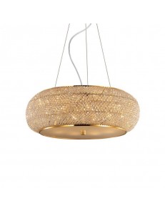 IDEAL LUX: Pasha' sp14 sospensione con perle in cristallo rotonda ø65 oro in offerta