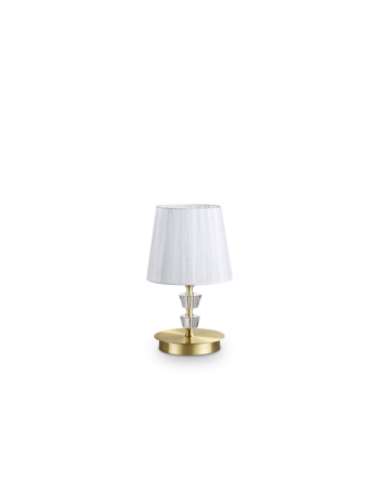 IDEAL LUX: Pegaso tl1 lumetto small ottone e bianco in offerta