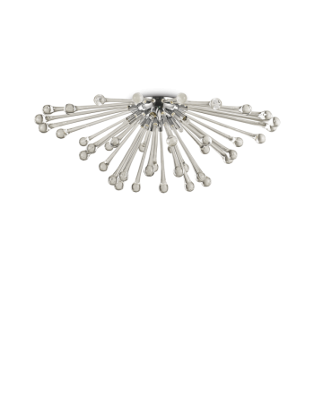 IDEAL LUX: Pauline pl5 plafoniera 5 luci in vetro fumè ø70 in offerta