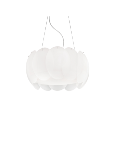 IDEAL LUX: Ovalino sp5 sospensione rotonda ø44 vetro bianco in offerta