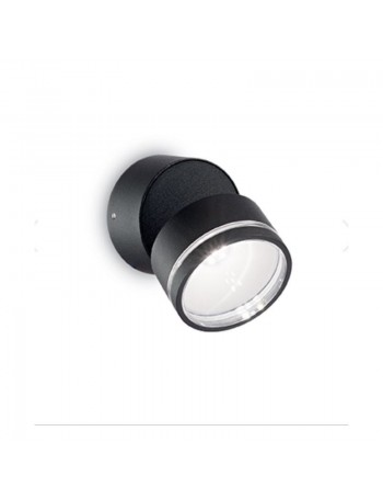 IDEAL LUX: Omega round ap1 faretto spot led da esterno nero IP54 in offerta