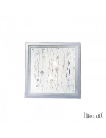 IDEAL LUX: Ocean pl2 plafoniera quadrata in vetro trasparente in offerta