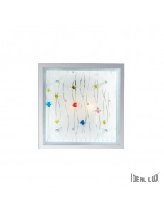 IDEAL LUX: Ocean pl2 plafoniera quadrata in vetro color in offerta